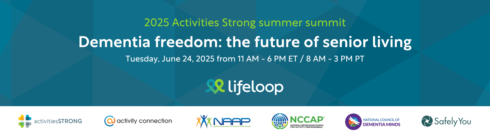 Dementia Freedom summit promotional graphic
